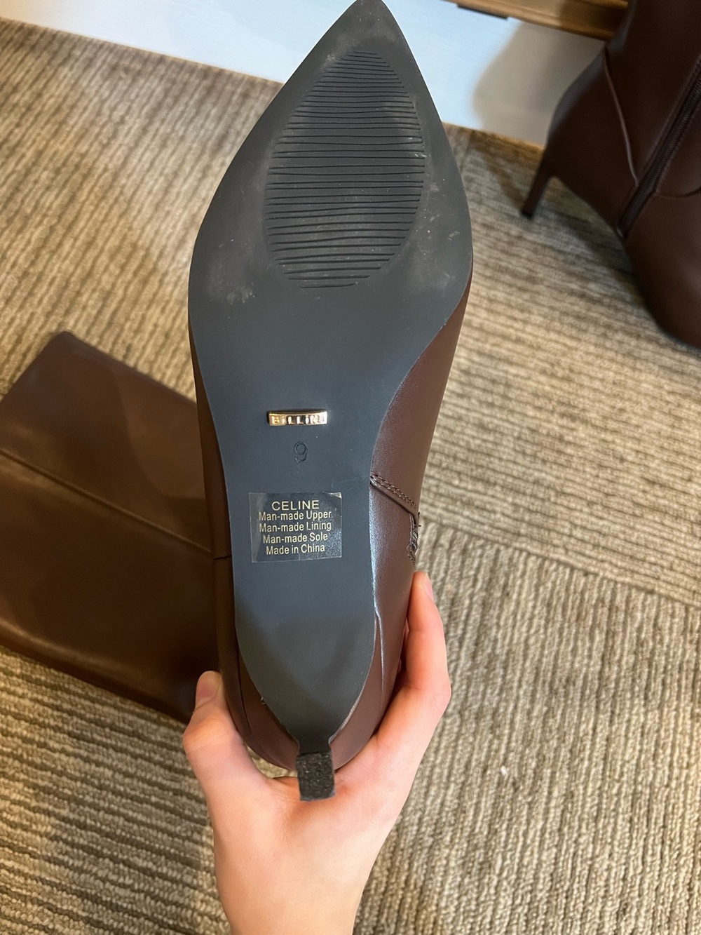 Billini brown heal boots - Picture 2 of 3